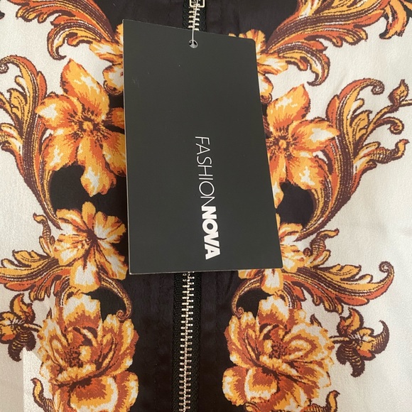 Black & Gold Fashion Nova Jumpsuit - Picture 6 of 7